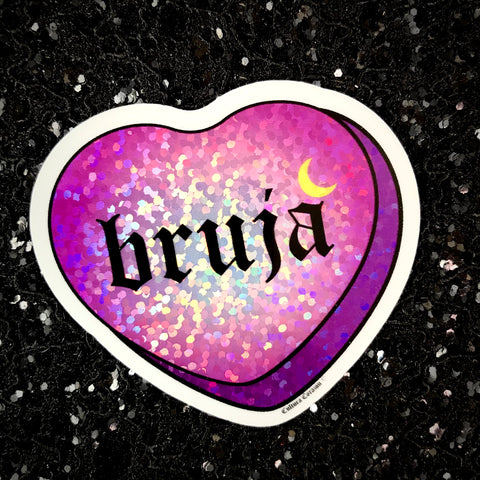 Bruja Candy Heart Sticker