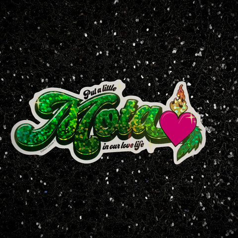 Mota Love Life Glitter sticker
