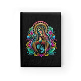 Our Lady Of Guadalupe Con Safos  Floral Blank Journal