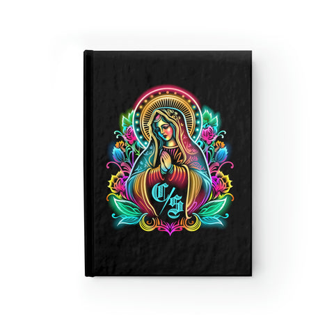 Our Lady Of Guadalupe Con Safos  Floral Blank Journal