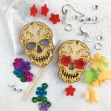 DIY Day of the Dead Skull Kit Earrings