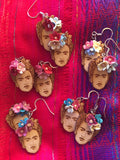Frida's FlowerWood Earrings ~ Cultura Corazon