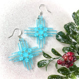 Zia Snowflake Earrings 1.5"
