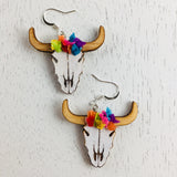 Cow Skulls Earrings by Cultura Corazon