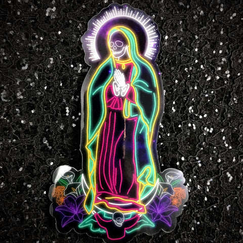 Santa Muerte Galaxy Sticker