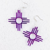 1.5 Zia Sun Symbol Earrings