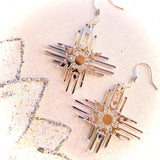 Zia Snowflake Earrings 1.5"