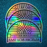 Whittier Boulevard Holographic Sticker