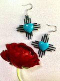 Zia Stone Heart Earrings